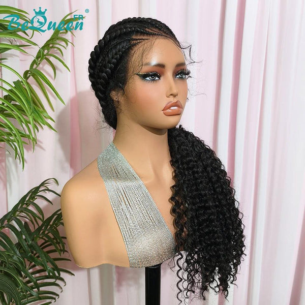 BeQueen „Teese“ Perücke mit langem Zopf und Frontalspitze