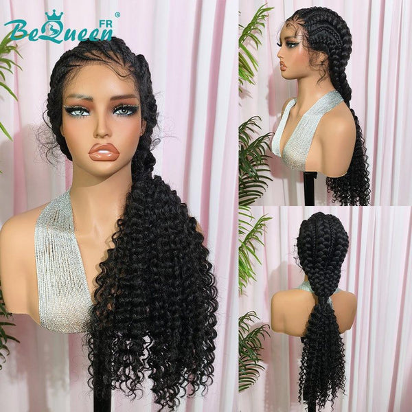 BeQueen „Teese“ Perücke mit langem Zopf und Frontalspitze