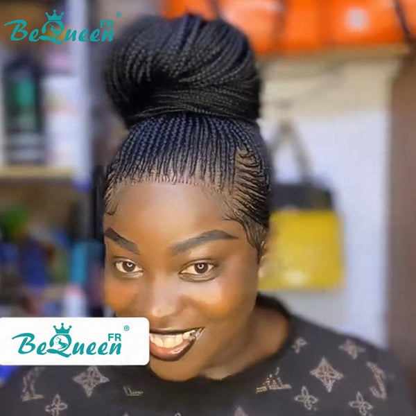 BeQueen "Thata" Peluca con Trenza larga de encaje completa sin pegamento