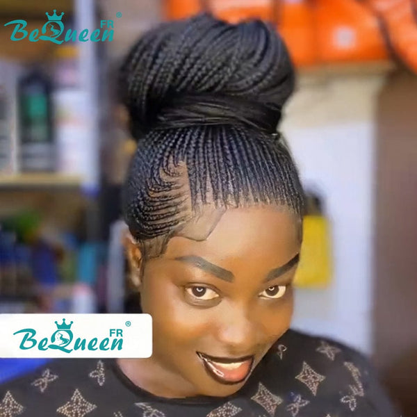 BeQueen "Thata" Peluca con Trenza larga de encaje completa sin pegamento