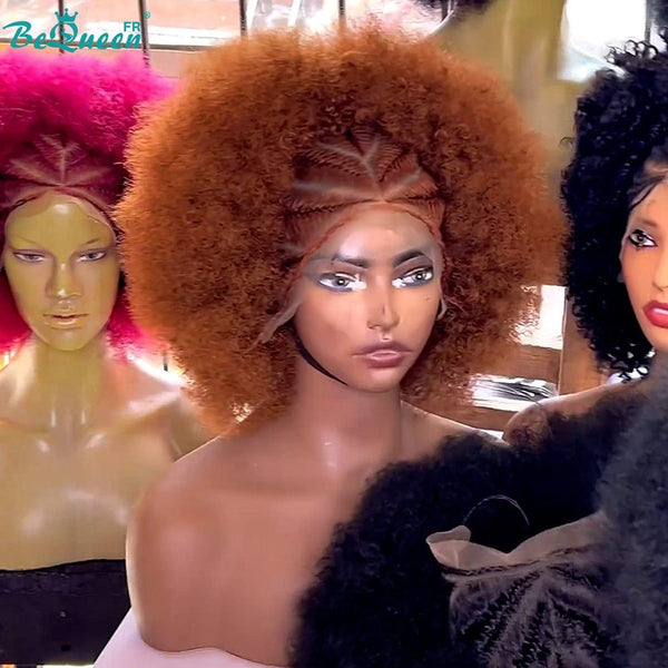 BeQueen “Keilana" Perruque Afro synthétique avec Tresse