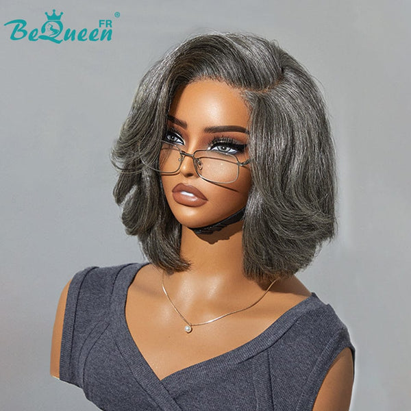 BeQueen „Marie“ Bobperücke für Mama Farbe Salz & Pfeffer