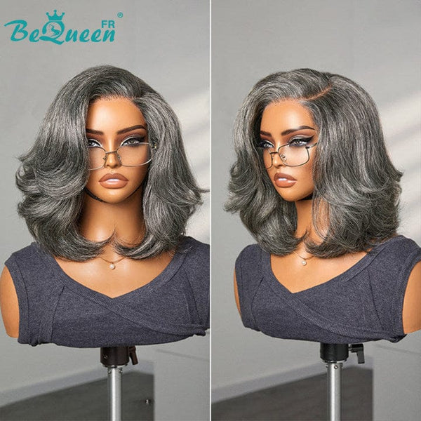 BeQueen „Marie“ Bobperücke für Mama Farbe Salz & Pfeffer