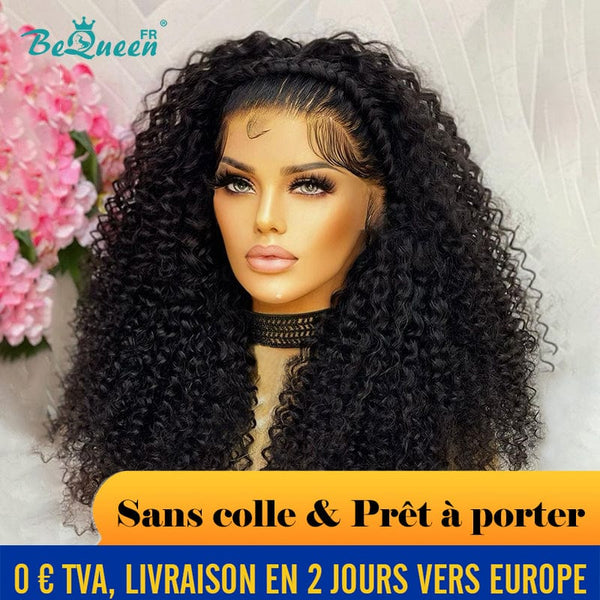 BeQueen "Alice" Perruque Customisée Longue Curly Wave Prêt à porter Sans Colle 13X6 en France  Raw Hair