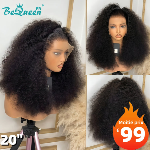 BeQueen "Alice" Long Curly Wave Wig with Lace Frontal 20 Inches Half Price