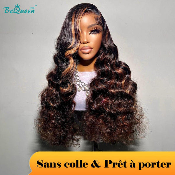 BeQueen "Elspeth" Perruque Customisée Longue Body Wave Prêt à porter Sans Colle 4X4