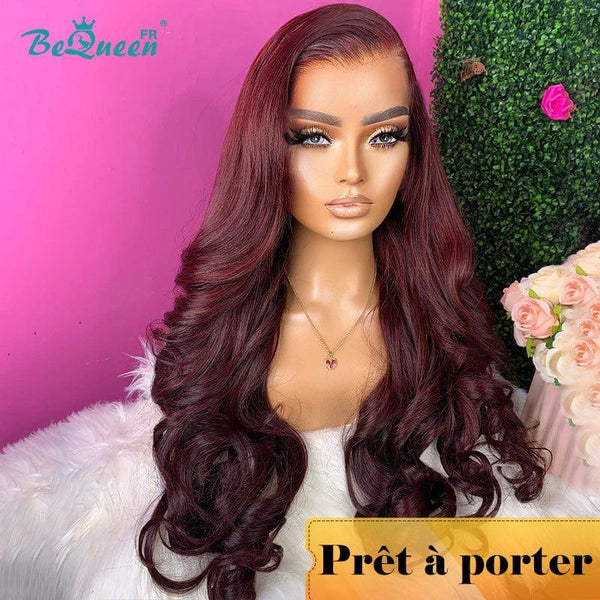 BeQueen "Cigana" Peruca Personalizada Onda Longa Corpo Pronto a Usar Sem Cola 4X4