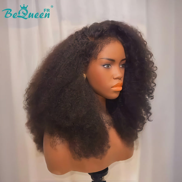 BeQueen “Iwa” Long Curly Edges Kinky Curly Wave Wig with 13x6 Lace Frontal