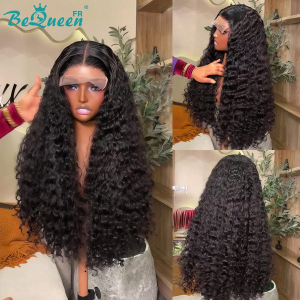 BeQueen "Jessie" Perruque Longue 24 Pouces Curly wave avec Lace closure 4*4 Moitié prix