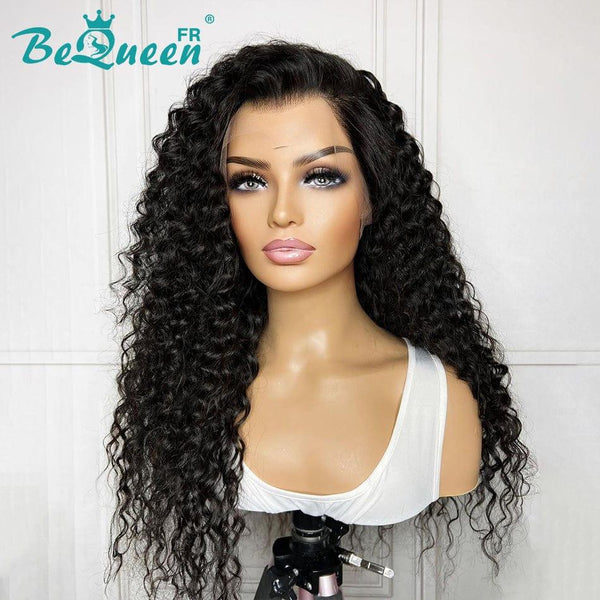 BeQueen „Jessie“ lange, tief gewellte Perücke mit Spitzenfront-Rohhaar