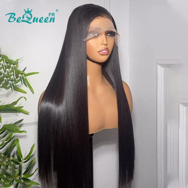 BeQueen "Mina" Long Straight Wig with Lace Frontal 13X6 Raw Hair 200% Density In France