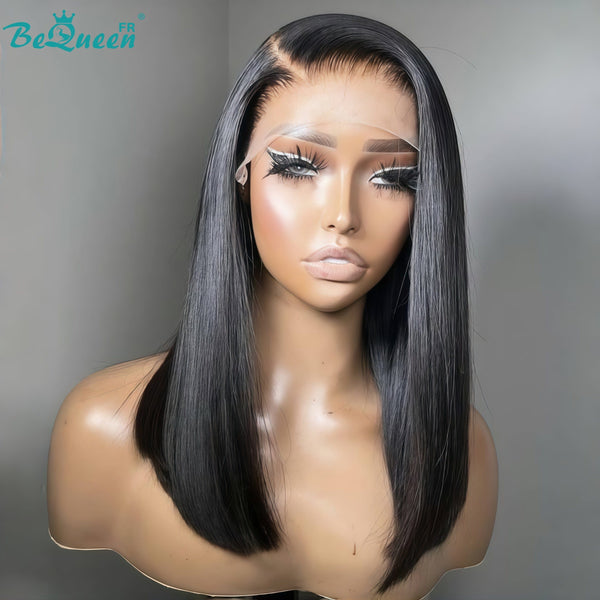 BeQueen "Sonia" Perruque Bob lisse avec Lace Frontale 14 Pouces Moitié prix