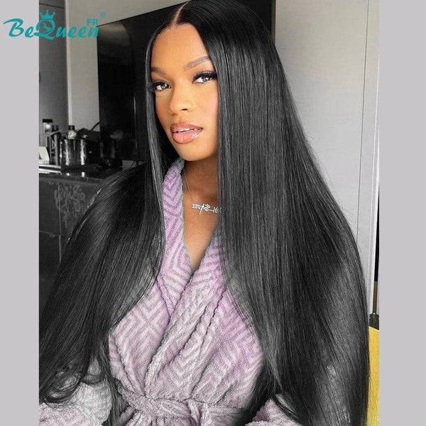 BeQueen "Mina" Long Straight Lace Front Wig 30 Inches Half Price
