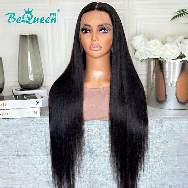 BeQueen "Mina" Long Straight Lace Front Wig 30 Inches Half Price