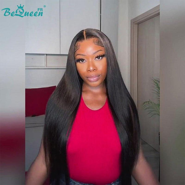 BeQueen "Mina" Long Straight Lace Front Wig 30 Inches Half Price