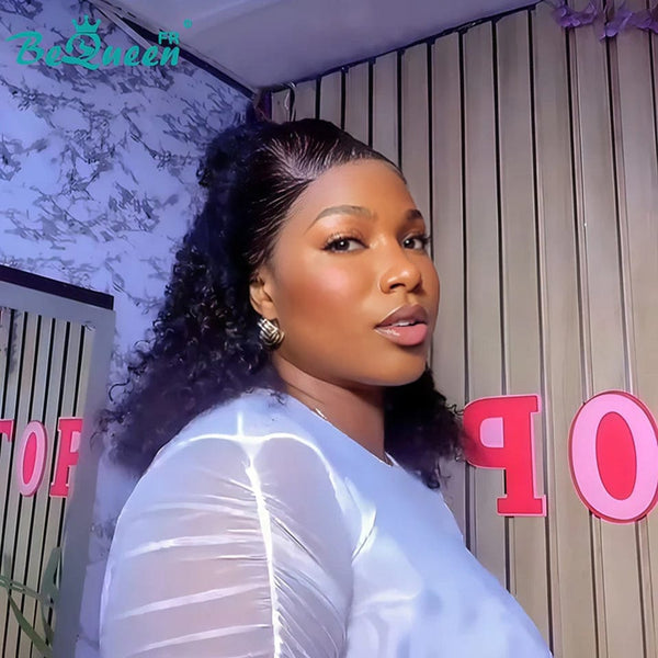 BeQueen “Paula” Long Curly Wave Wig with Lace Frontal Already Customized Glueless Ready to Wear