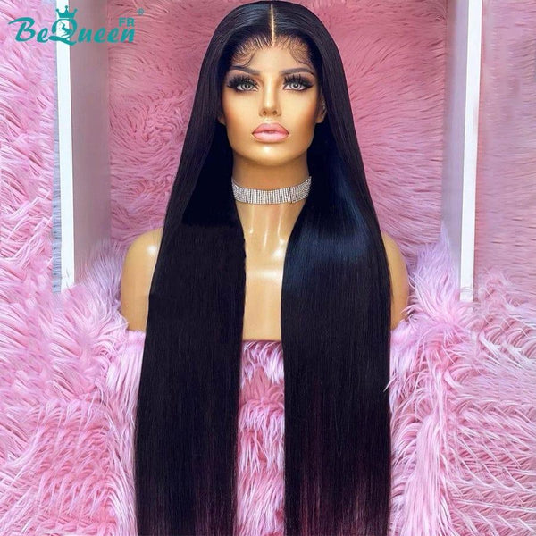 BeQueen Long Straight Closure Wig 30 inches