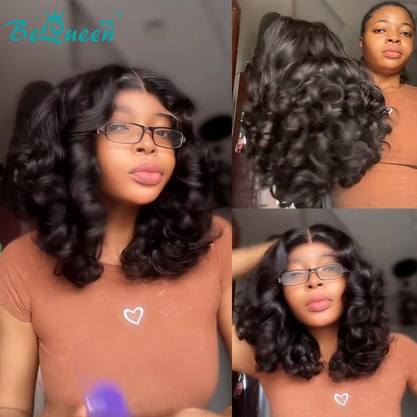 BeQueen "Polysia" Perruque Bob bouncy avec Lace closure 5*5 style 2