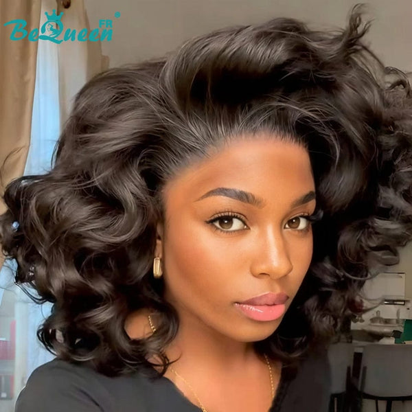 BeQueen "Polysia" Perruque Bob com laço de fecho elástico 5*5 12 Polegadas Meio preço