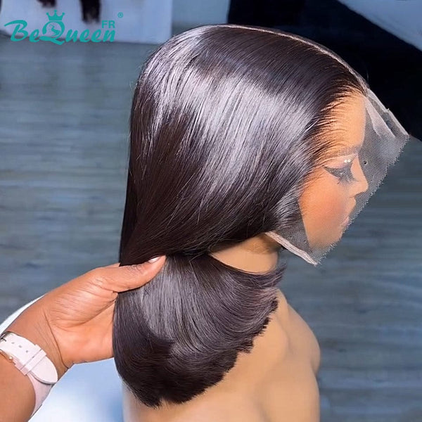 BeQueen "Sonia" Perruque Bob lisse avec Lace Frontale 12 Pouces Moitié prix