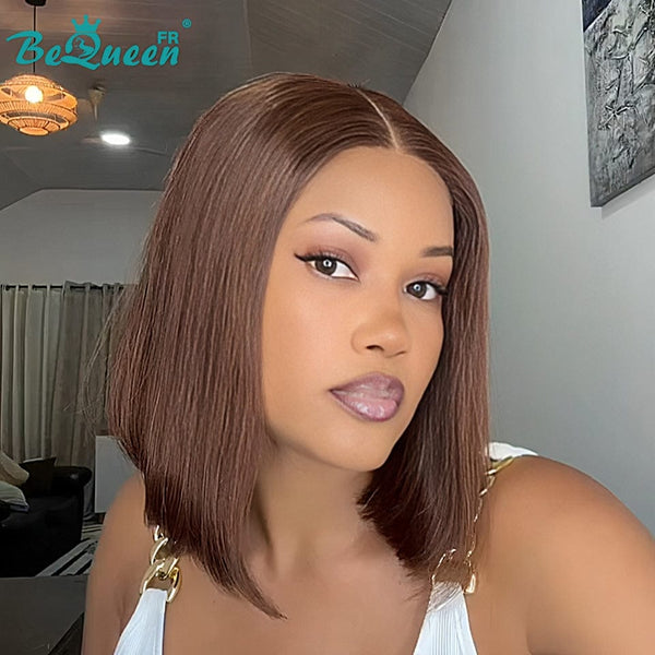 BeQueen "Sonia" Perruque Bob lisse avec Lace Frontale 12 Pouces Moitié prix
