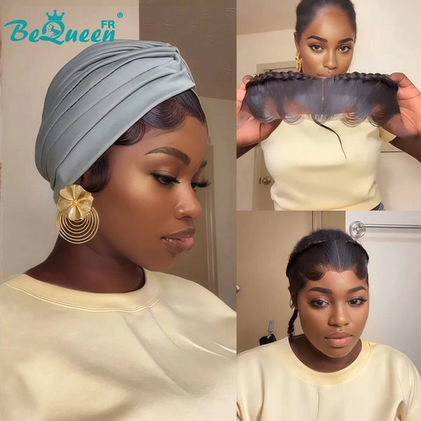 BeQueen “Soniel” Straight Frontal Wig 16 Inch Headband Wig with Lace Front 13*4 Style 14