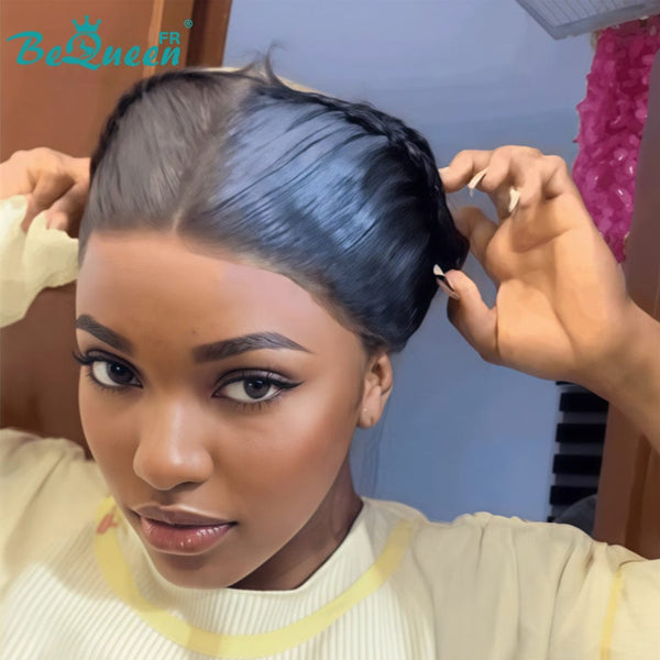 BeQueen “Soniel” Straight Frontal Wig 16 Inch Headband Wig with 13*4 Lace Frontal Style 2