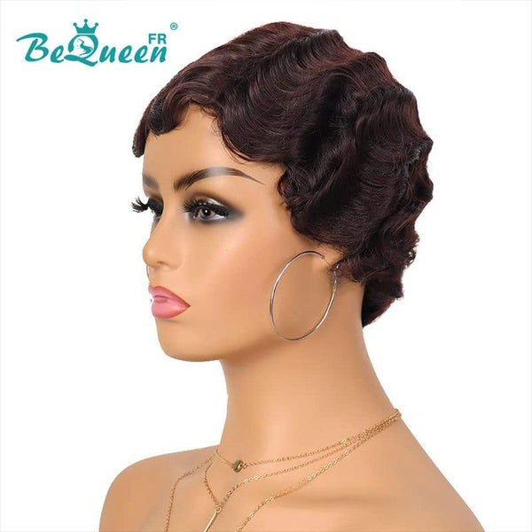 BeQueen Cadeaux et objets de collection : Perruque 100% Cheveux humains fabriquée à la machine