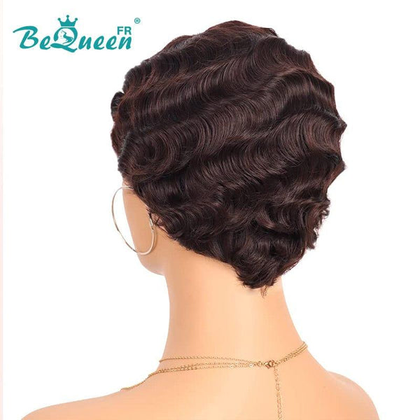 BeQueen Cadeaux et objets de collection : Perruque 100% Cheveux humains fabriquée à la machine