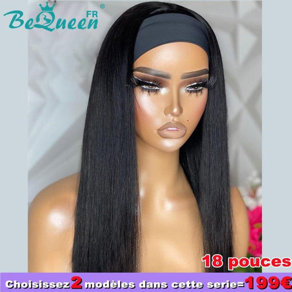 BeQueen 199€=2 perruques Perruque Longue à Bandeau Raides