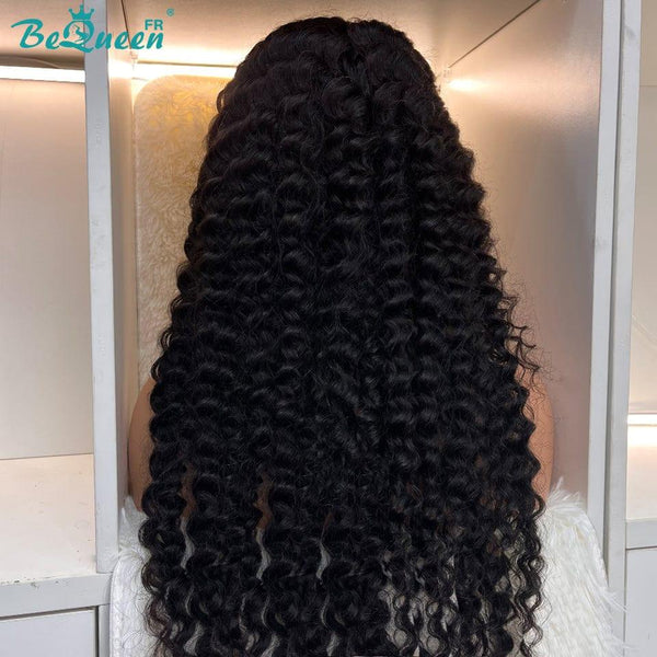 BeQueen Lange, tiefe Locken-Stirnband-Perücke