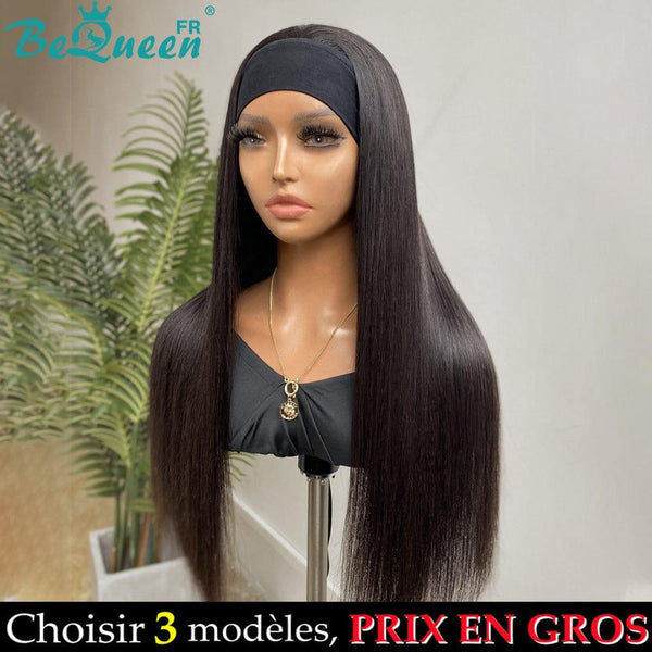 BeQueen Long Straight Headband Wig Wholesale Price