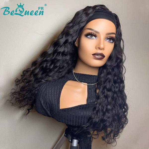 BeQueen Perruque Longue à Bandeau Water Wave
