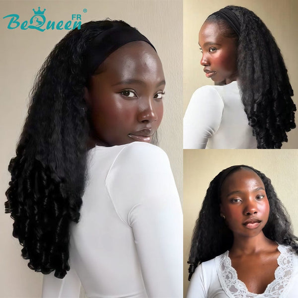 Bequeen Perruca Larga con Rizos Fibra sintética