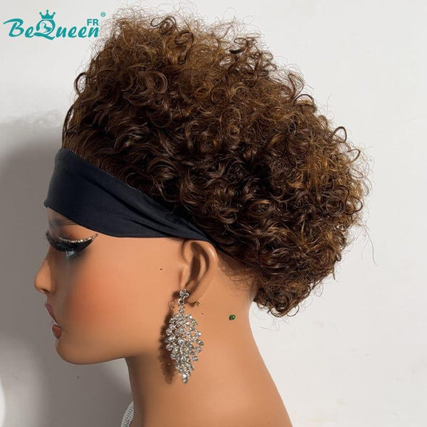BeQueen Peluca "Úrsula" Pixie con diadema Rizada