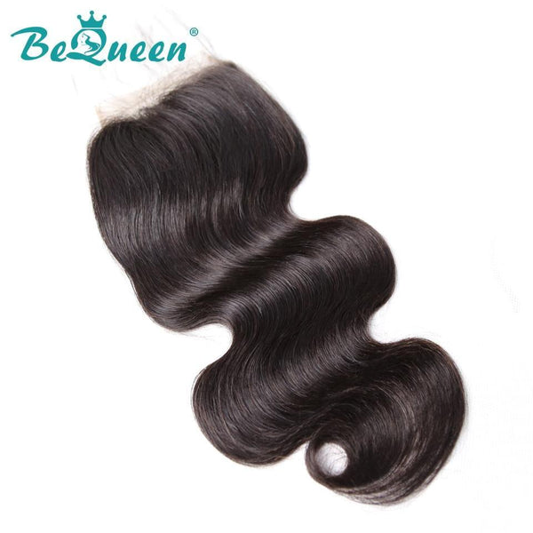 【Bequeen】10A 100% Virgin Hair Body Wave Lace Closure 4x4/ 5x5, Silk Based Closure 4x4, Free Shipping - Bequeen Office Store