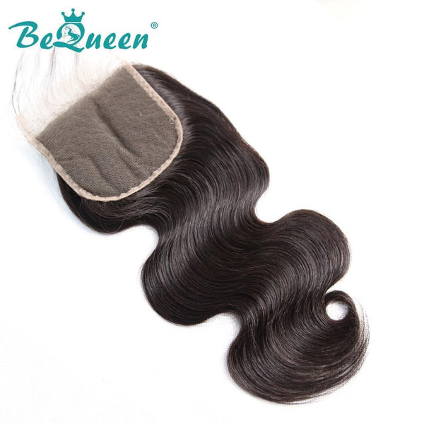 【Bequeen】10A 100% Virgin Hair Body Wave Lace Closure 4x4/ 5x5, Silk Based Closure 4x4, Free Shipping - Bequeen Office Store