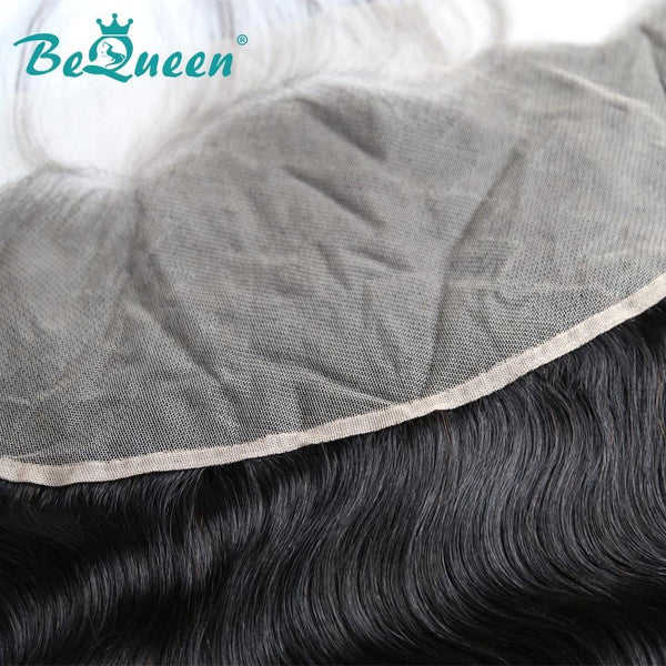 【Bequeen】Virgin Hair Body Wave Pre-plucked Lace Frontal with Baby Hair Bleached Knots 100% human hair with free shipping - Bequeen Office Store