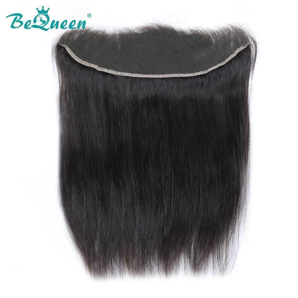 BeQueen Dentelle HD Indetectable Frontal de Encaje 13x4 Pre-Rasurado Cabello Rizado, Onda Corporal