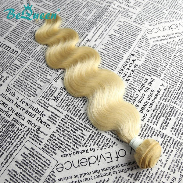 BeQueen  Paquets de Tissage Cheveux longs Body Wave 100% Cheveux vierges de Couleur Blonde #613