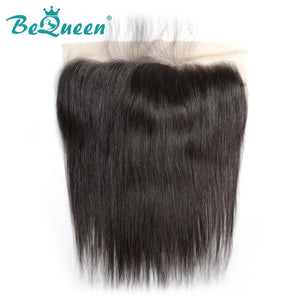 【Bequeen】Unprocessed Straight Virgin Hair Top 13x4 Silk Base Frontal Pre-plucked Nature Hairline, Free Shipping - Bequeen Office Store