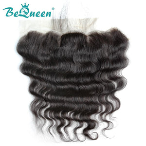 【Bequeen】Unprocessed Body Wave Virgin Hair Top 13x4 Silk Base Frontal Pre-plucked Nature Hairline, Free Shipping - Bequeen Office Store