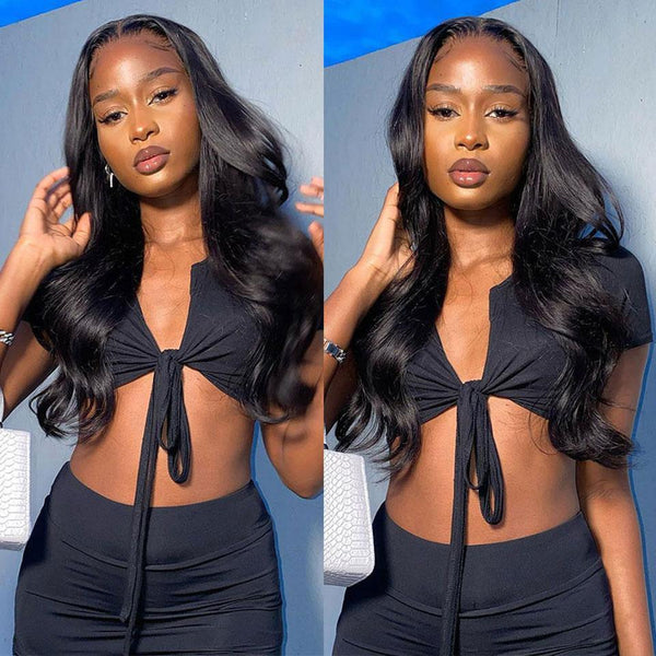 BeQueen "Dania" Peruca Longa Onda Corporal com T Parte de Renda