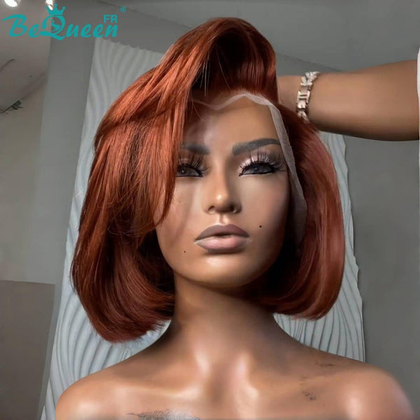 BeQueen Perruque "Alina" Bob lisse couleur orange