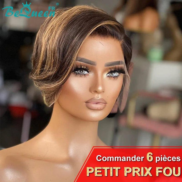 BeQueen Peruca "Âmbar" Marron mistura Miel Petit Prémio FOU