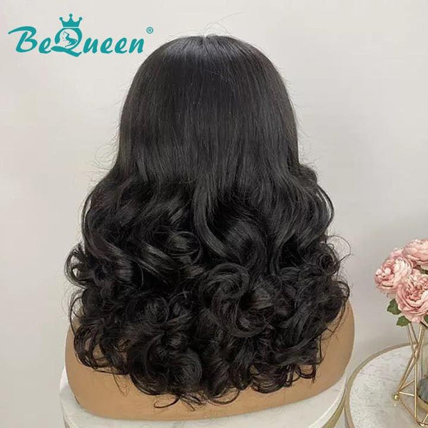 BeQueen Peruca Longa T Parte Ovo Encaracolado