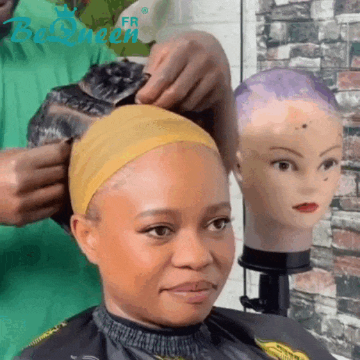 BeQueen “Pelore” Glueless Pixie Curly Lace Front Wig 13x4 Black 100% Vietnamese