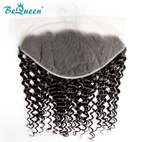 BeQueen Transparenter Spitzen-Frontal 13x4/13x6 Deep Wave mit Babyhaar