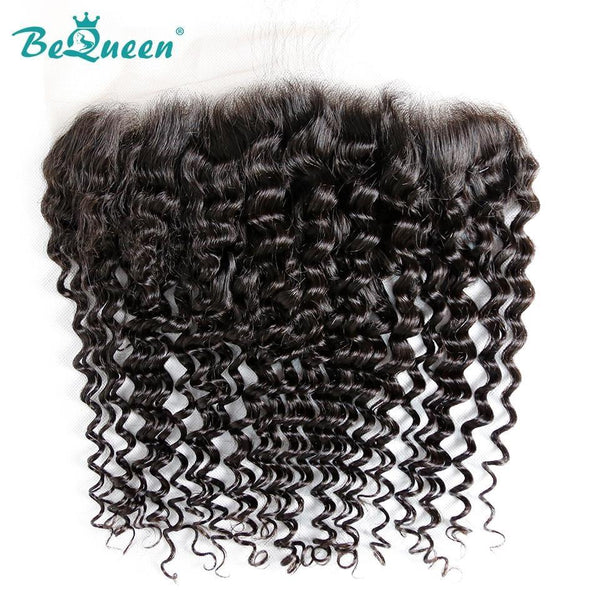 BeQueen Transparenter Spitzen-Frontal 13x4/13x6 Deep Wave mit Babyhaar
