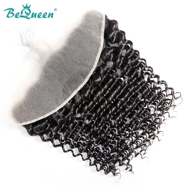 BeQueen Transparenter Spitzen-Frontal 13x4/13x6 Deep Wave mit Babyhaar